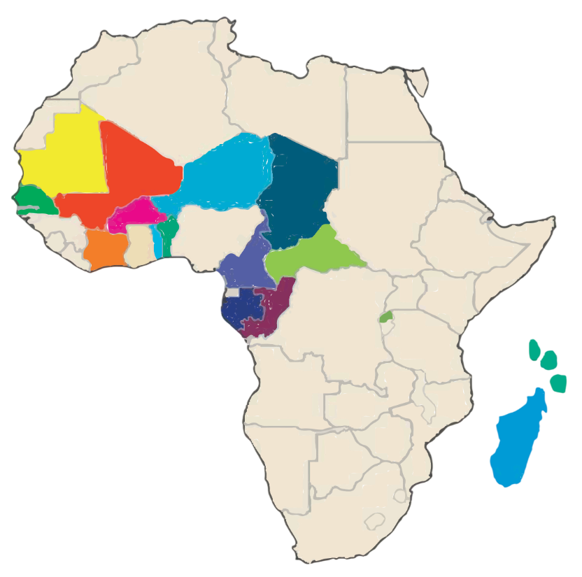 Carte des Etats membres